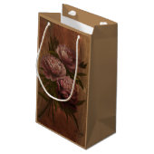 Vintage Peonies スモールペーパーバッグ (裏面アングル)