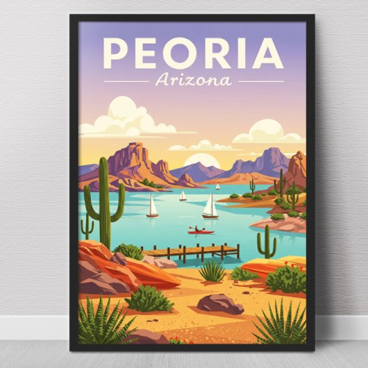 Vintage Peoria Arizona ポスター