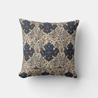 Vintage Persian Floral Pattern Throw Pillow – Eleg クッション