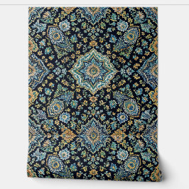 Vintage Persian Medallion Pattern Wallpaper 壁紙