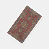 Vintage Persian Rug Pattern Red Blue Arabesque (コーナー)