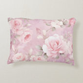 Vintage Personalized Memory Roses Lace  アクセントクッション (裏面)