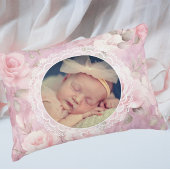 Vintage Personalized Memory Roses Lace  クッション