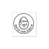 Vintage Personalized Rustic Farmhouse Egg Stamp ラバースタンプ (インプリント)