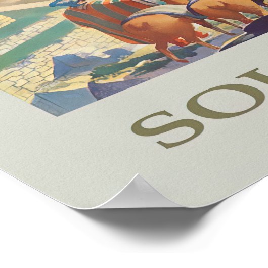 Vintage Peru Travel  ポスター (角)