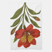 Vintage Peruvian Lily キッチンタオル (縦)