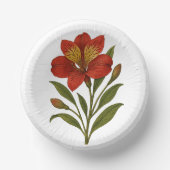 Vintage Peruvian lily ペーパーボウル (正面)