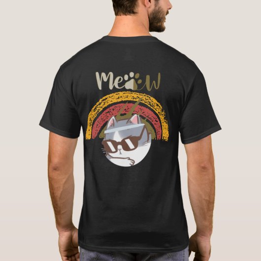 Vintage pets animals retro tシャツ (裏面)