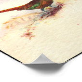  Vintage Pheasant 1917 Heather Birthday ポスター (角)