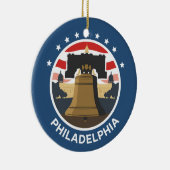 Vintage Philadelphia Liberty Bell セラミックオーナメント (右)