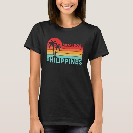 Vintage Philippines Vacation Travel Asia Moalboal Tシャツ (正面)
