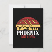 Vintage Phoenix Arizona USA Art Sunset (正面)