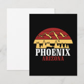 Vintage Phoenix Arizona USA Art Sunset (正面/裏面)