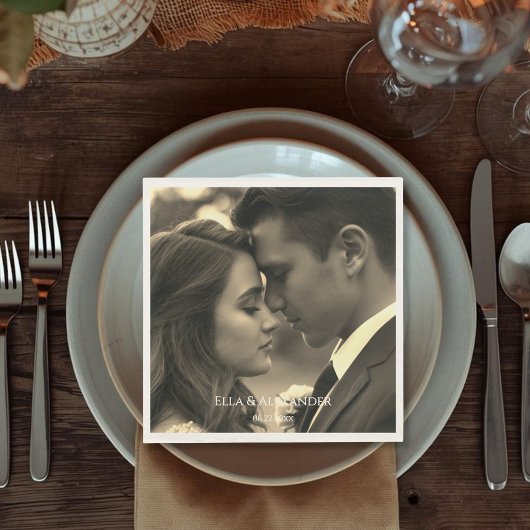 Vintage Photo スタンダードランチョンナプキン