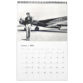 Vintage Photo Amelia Earhart women in aviation カレンダー (1月 2026)