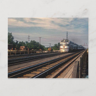 Vintage photo Burlington Route Locomotive ポストカード