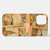 Vintage photo cards collage. European, Middle East Case-Mate iPhoneケース (裏面 (横))