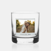 Vintage Photo Father's Day ウイスキーグラス (正面)