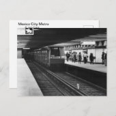 vintage photo of Mexico City Metro ポストカード (正面/裏面)