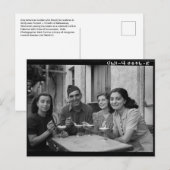 Vintage photo of people eating ice cream ポストカード (正面/裏面)