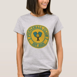Vintage Pickleball Club Est. 2024 Emblem Tシャツ