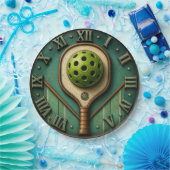 Vintage Pickleball Paddle ペーパープレート (パーティー)
