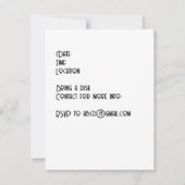 Vintage Picture Reunion 招待状 (裏面)