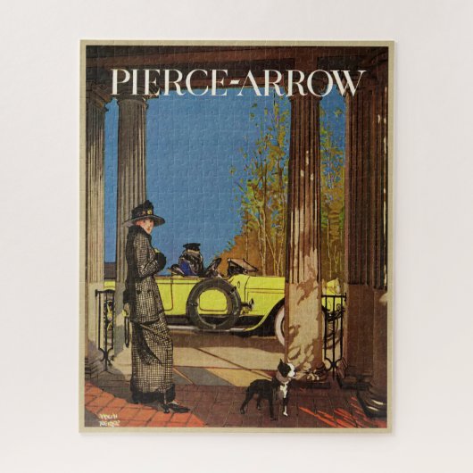 Vintage Pierce-Arrow 1919 Magazine Ad ジグソーパズル (縦)
