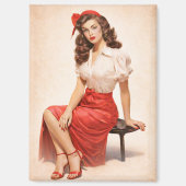 Vintage Pin-Up Glam Magnet  マグネット (正面)