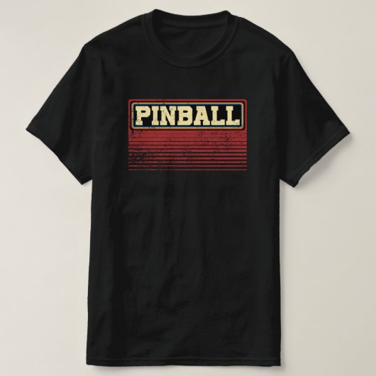 Vintage Pinball 80s Tシャツ (デザイン正面)