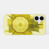 Vintage Pineapple on Block iPhone 16ケース (裏面横)
