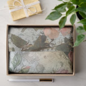 Vintage Pink Antique Blush Rose Decoupage 薄葉紙 (ギフト)