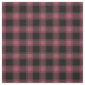 Vintage Pink & Black Buffalo Plaid ファブリック (見本)