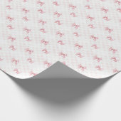 Vintage Pink Bow Coquette Wrapping Paper ラッピングペーパー (角)