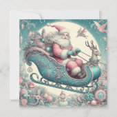 Vintage pink Christmas  シーズンカード (正面)