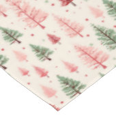 Vintage Pink Christmas Tree  テーブルクロス (アングル)