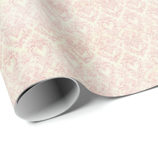 Vintage Pink Coquette Wrapping Paper ラッピングペーパー (ロールコーナー)