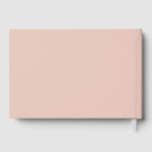 Vintage Pink Floral Spring Wedding ゲストブック (裏面)