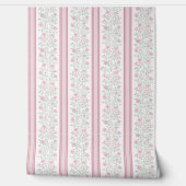 Vintage Pink Floral Wildflowers Coquette Nursery 壁紙 (ほどく)