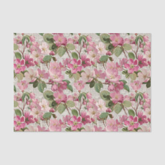 Vintage Pink Flowers Decoupage 薄葉紙