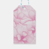 Vintage pink flowers print ギフトタグ (裏面)