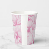 Vintage pink flowers print 紙コップ (左)