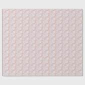 Vintage Pink Lace Coquette Wrapping Paper ラッピングペーパー (フラット)