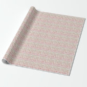 Vintage Pink Lace Coquette Wrapping Paper ラッピングペーパー (アンロールド)