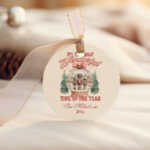 Vintage Pink Nutcracker Wonderland ラウンドシール