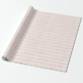 Vintage Pink Plaid Gingham Coquette Wrapping Paper ラッピングペーパー (アンロールド)