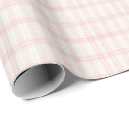 Vintage Pink Plaid Gingham Coquette Wrapping Paper ラッピングペーパー