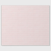 Vintage Pink Plaid Gingham Coquette Wrapping Paper ラッピングペーパー (フラット)