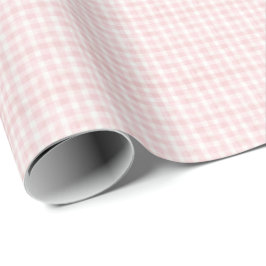 Vintage Pink Plaid Gingham Coquette Wrapping Paper ラッピングペーパー