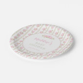 Vintage Pink Rose ペーパープレート (アングル)